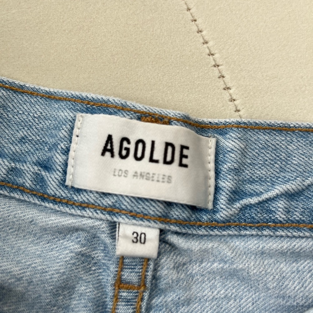 Agolde Riley Crop Shatter Wash - Picture 3 of 5